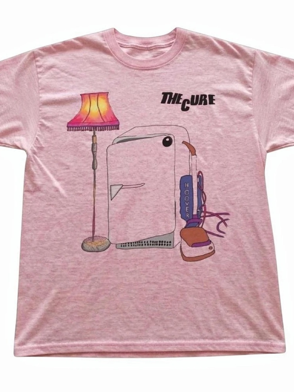 Light Pink The Cure Three Imaginary Boys Album Art T-Shirt